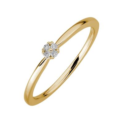 Lyomi Ring 585/- Gold Diamant weiß 0,045ct. 056 (17,8) Damen Image