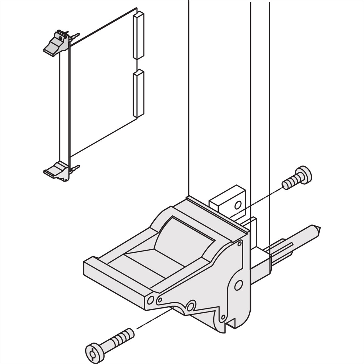 SCHROFF IEL-Griff - IEL-GRIFF OBEN GR/SW 10STK Image