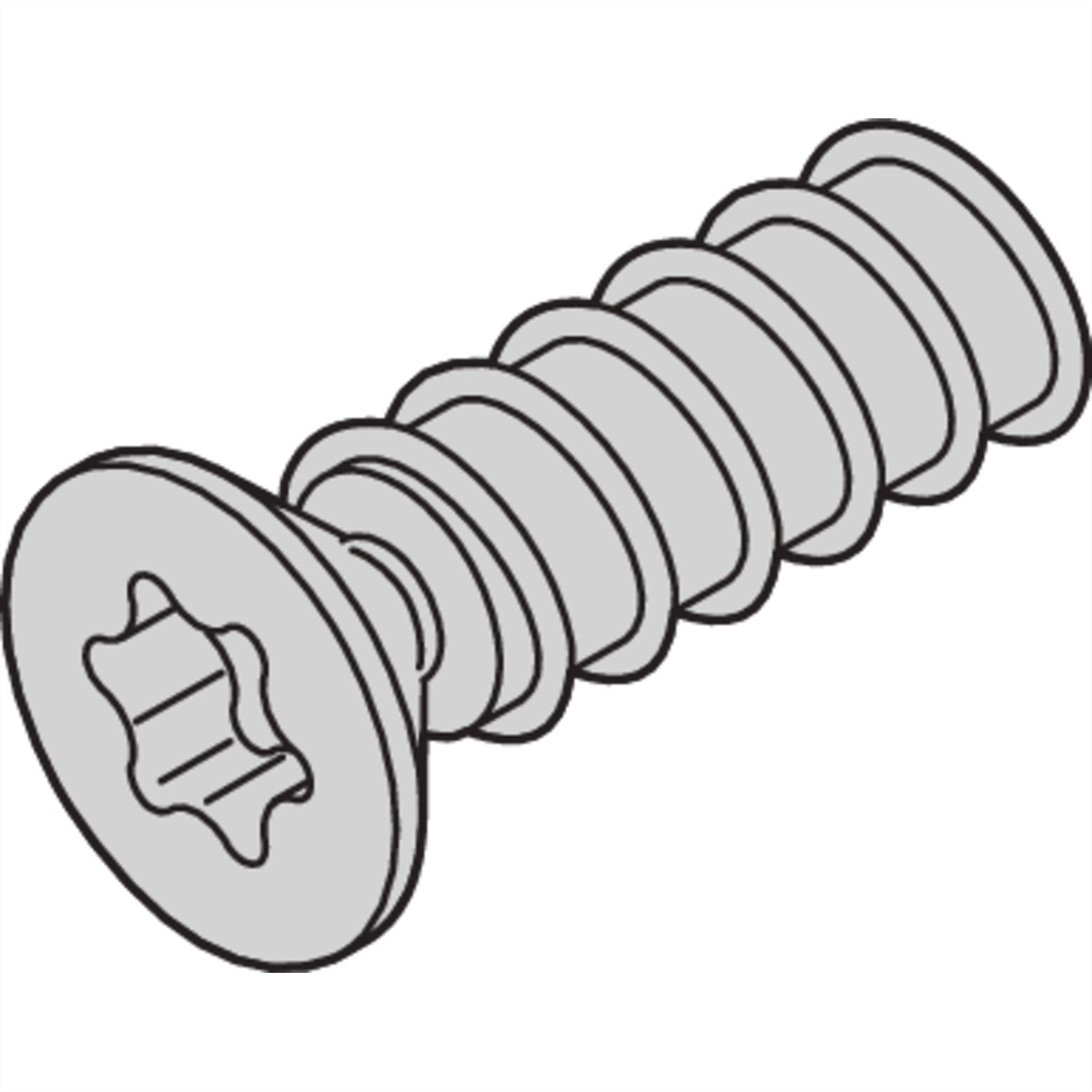 SCHROFF Senkkopfschraube mit Torx - TORXSCHR 2.5X7.7 100STK Image