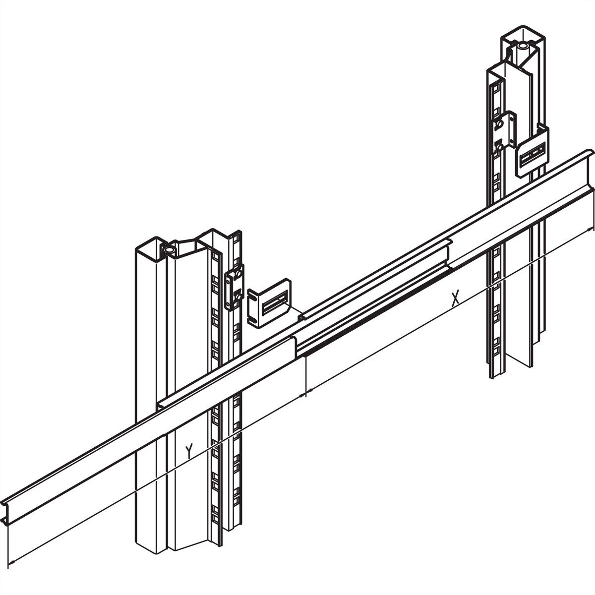 SCHROFF Befestigungsmaterial - MONTAGESATZ TELESKOPSCH. Image