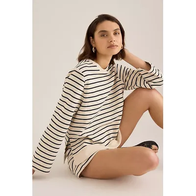 Selected Femme Elise Stripe Sweatshirt