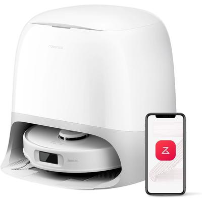Roborock Qrevo Curv S5X Robot Vacuum Cleaner, Zero-Tangling Design,FlexiArm Side Brush & Mop,17000Pa Suction,Self-Washing&Drying