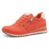 Keilsneaker MARCO TOZZI, Damen, Gr. 41, orange, Textil, Lederimitat, Veloursleder, sportlich, Schuhe, Freizeitschuh, Halbschuh, Schnürschuh in veganer Verarbeitung