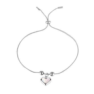 Armband "Herz", Damen, Gr. Silber 925 (Sterlingsilber), silber (silbern), COLLEZIONE ALESSANDRO, Armbänder Image