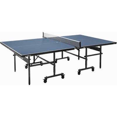 Tischtennisplatte JOOLA "Inside 15", blau (blau, schwarz), TischtennisplattenB:76cm H:152,5cm L:274cm, Indoor Tischtennistisch - klappbares Untergestell, inkl. Netz, B:76cm H:152,5cm L:274cm