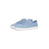 Plateausneaker TOMMY HILFIGER "WASHED CANVAS VULC SNEAKER", Damen, Gr. 36, blau (hellblau), Baumwolle, sportlich, Schuhe, Freizeitschuh, Halbschuh, Schnürer mit seitlicher Logoflagge