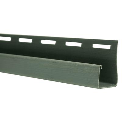 The Foundry 3/4 Inch Vinyl J Channel (Carton of 20 Pieces) - Special Order Colors 152 Forest Green (NS)