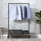 VASAGLE Clothes Rail for Bedroom, Heavy-Duty Clothes Rack, Industrial Pipe Rolling Garment Rack with