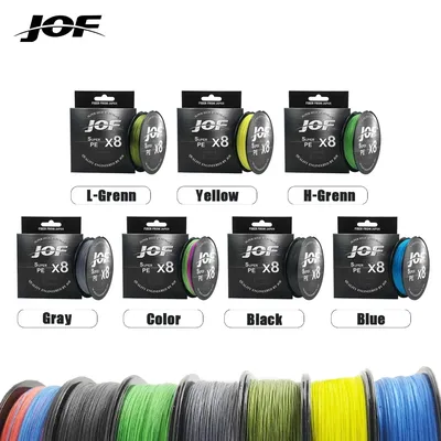 JOF 150M-500M 8 Strand Braided Outdoor Fishing Line Sea Fishing Ice Fishing River Fishing Rock Fishing Fishing Gear 20-100LB X8