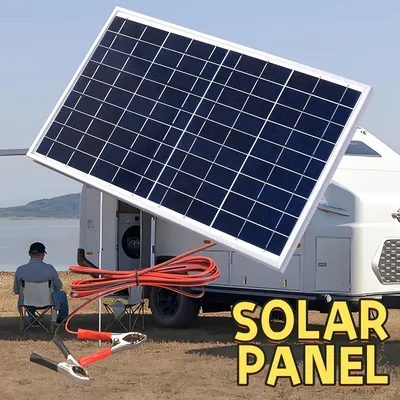 10W/H polycrystalline solar panel for RV, car travel, camping,hiking, fishing, charging mobile power and cell phone batteries