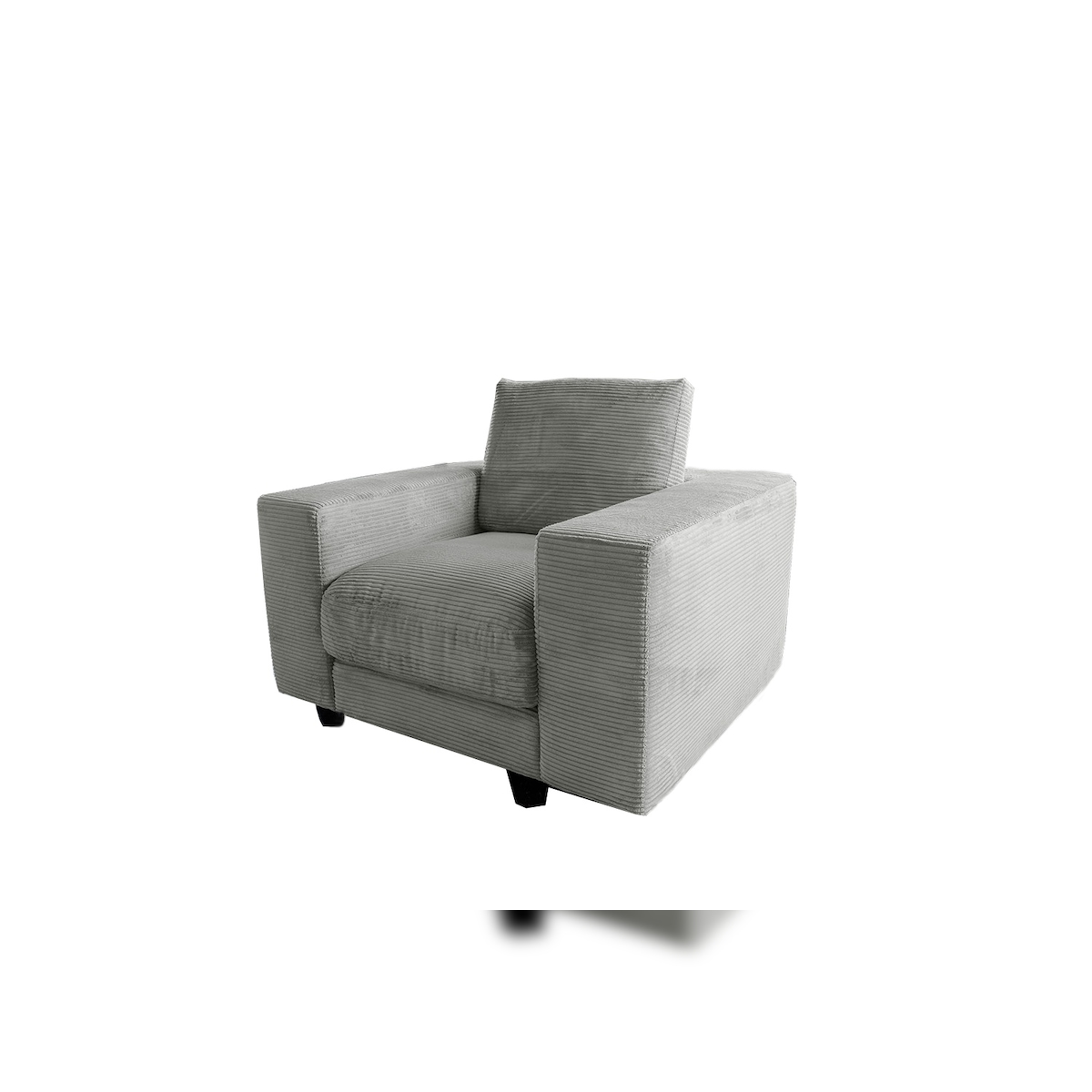 KAWOLA Sessel MADELINE Cord hellgrau Image