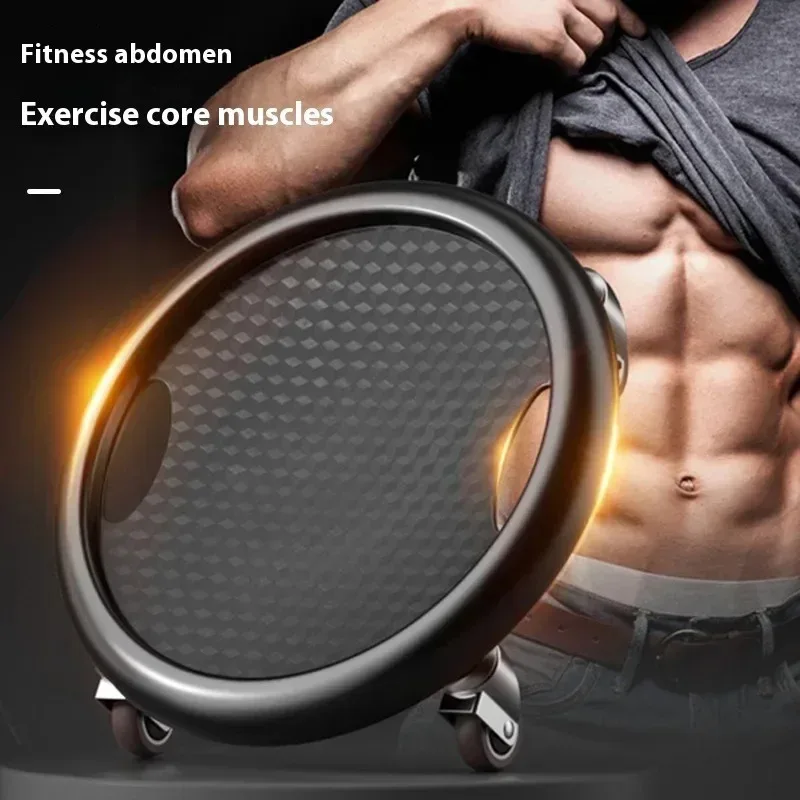 Bauch Rad Roller Abs Trainer Hause Fitness Ausrüstung Zubehör Bauch Taille Exerciser Bodybuilding Stumm Schiebe Platte Image