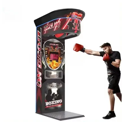 Münzbetriebene Sportspiele für Erwachsene im Innenbereich Ultimate Big Punch Boxing Game Machine Image