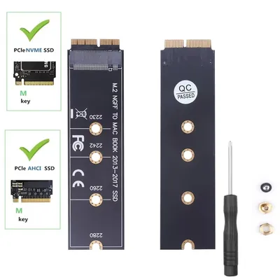 M.2 NVME SSD-Gehäuse Konvertieren Sie 2013–2017 NGFF PCIE auf M2 Adapter für A1465 A1466 A1398 A1502 Image