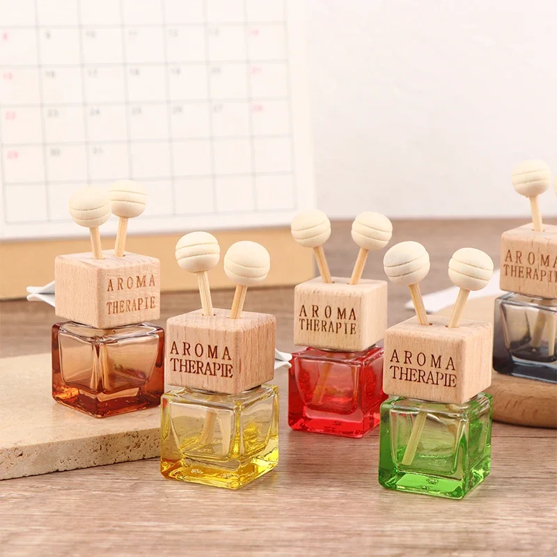 Auto Duft Leere Glas Flasche Clip Nette Auto Lufterfrischer Flasche Parfüm Clip Air Vent Outlet Aromatherapie Auto Zubehör Image