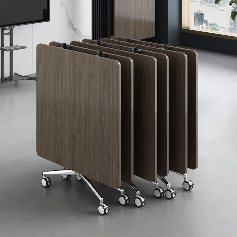 Konferenztisch, langer Tisch, Schreibtisch, mobiler Spleißklapptisch, multifunktionaler ausziehbarer großer Schreibtisch, Schulungstisch