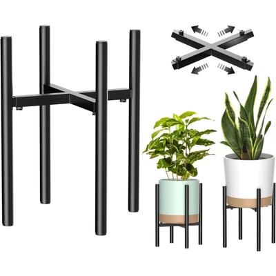 Pflanzenständer, Metall-Pflanzenregal im einfachen Stil, Blumentopfhalter für drinnen und draußen, Image