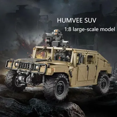 3935 stücke Hummer Geländewagen Bausteine Spielzeug Modell Statische Militär Modell Kleine Partikel Image