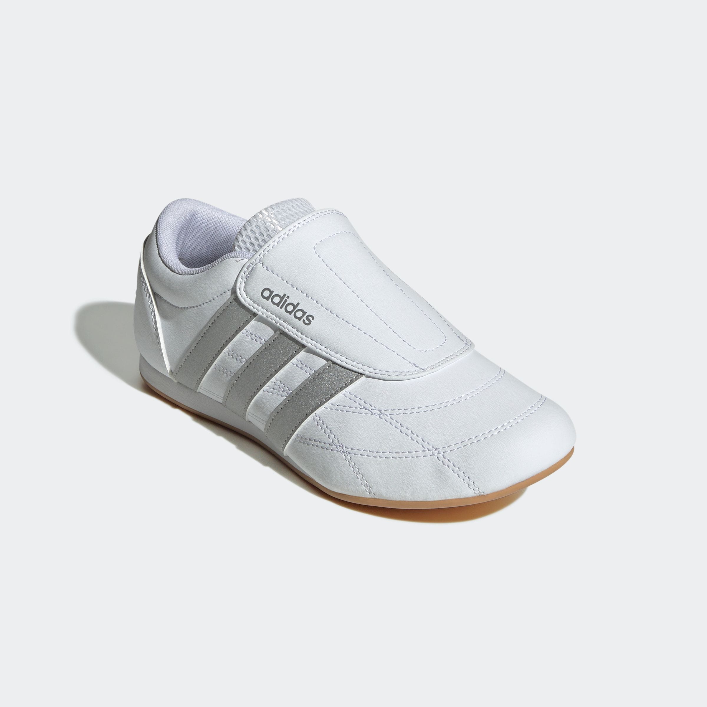 Sneaker ADIDAS SPORTSWEAR "TEKWEN", Damen, Gr. 37, weiß (cloud weiß, silber metallic, gum 3), Synthetik, Schuhe Sneaker