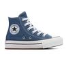 Sneaker CONVERSE "CHUCK TAYLOR ALL STAR EVA LIFT PLATFORM", Gr. 34, lakeside blau, weiß, schwarz, Textil, sportlich, Schuhe