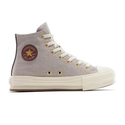 Sneaker CONVERSE "CHUCK TAYLOR ALL STAR EVA LIFT PLATFORM GOLD LUXE", Gr. 37, trail mixed, egret, gold, Synthetik, sportlich, Schuhe Image