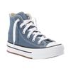 Sneaker CONVERSE "CHUCK TAYLOR ALL STAR EVA LIFT PLATFORM", Gr. 33, lakeside blau, weiß, schwarz, Textil, sportlich, Schuhe