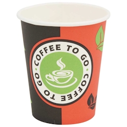DELUKE® Coffee To Go Pappbecher 1000 Stück Mit Deckel - 240ml Einwegbecher Kaffeebecher To Go Getränkebecher Pappe Becher Einweg Teebecher
