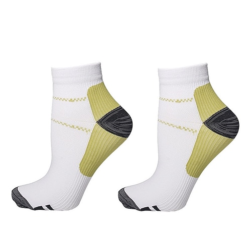 5 Paar Kurze Kompressionssocken für Damen und Herren, Fußgewölbeunterstützung Knöchellaufsocken, Elastische Sportfaszienstütze für Fitnessstudio, Training, Radfahren Image
