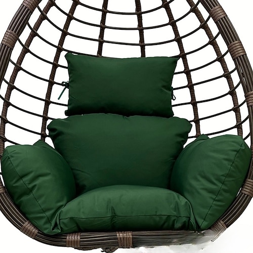 Ersatzkissen für Eiersessel, faltbares, wasserdichtes Hängekorb-Schaukelkissen mit Kopfstütze, Ersatzkissen für Hängemattenschaukeln im Freien, Veranda, Hinterhof, Terrasse Image