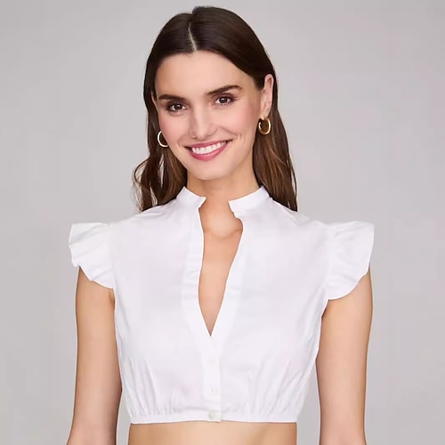 Oktoberfest Capri Dirndlbluse Dienstmädchen Bayerisch München Wiesn Damen Karneval Bier Festival Stoff im traditionellen Stil Image