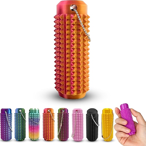 3D-Druck kleiner Autschies Schmerzstimulator Fidget Schlüsselanhänger, Angstlinderung Schmerzstimulator holpriger Fidget Schmerzstimulator Fidget Spielzeug Neuheit Geschenke für Freunde