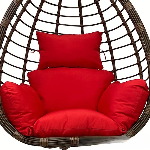 Ersatzkissen für Eiersessel, faltbares, wasserdichtes Hängekorb-Schaukelkissen mit Kopfstütze, Ersatzkissen für Hängemattenschaukeln im Freien, Veranda, Hinterhof, Terrasse Image