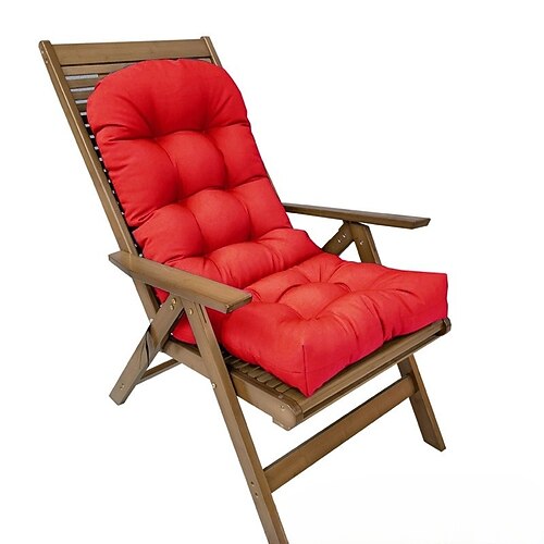 Kissen für Terrassenschaukelstühle, wasserdichte, rutschfeste Terrassenkissen mit hoher Rückenlehne, 43-Zoll-Kissen für Chaiselongues im Innen- und Außenbereich Image