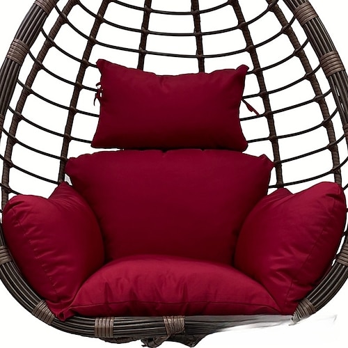 Ersatzkissen für Eiersessel, faltbares, wasserdichtes Hängekorb-Schaukelkissen mit Kopfstütze, Ersatzkissen für Hängemattenschaukeln im Freien, Veranda, Hinterhof, Terrasse Image