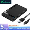 Custodia per HDD da 2,5 pollici Custodia per HDD SATA a USB 3.0 Adattatore per custodia SSD per disco rigido da 3 TB Scatola per HDD esterna mobile da 5 Gbps per PC portatile