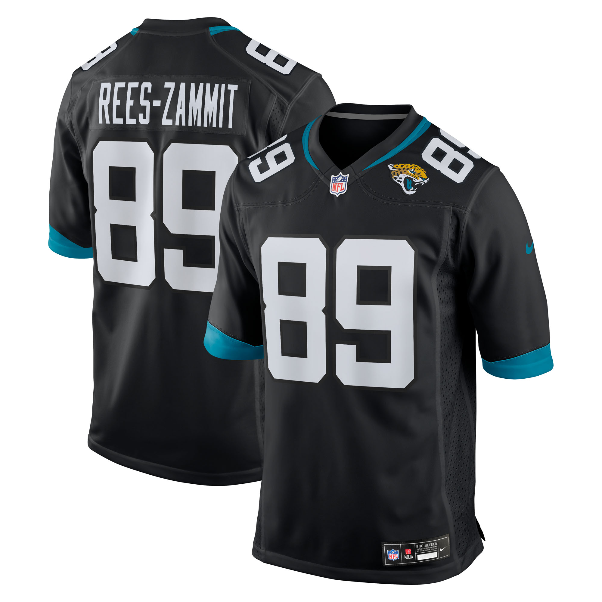 Jacksonville Jaguars Nike Ausweichtrikot - Schwarz - Louis Rees-Zammit - Herren Image