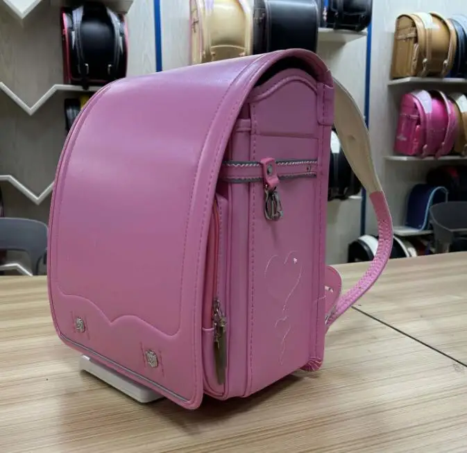 Sac à dos japonais Randoseru pour l'école primaire, sacs à livres pour filles, sac d'école japonais en cuir PU pour garçons