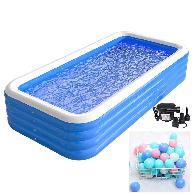 Piscine gonflable maison Portable grande piscine adulte rectangulaire