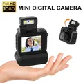Mini fotocamera portatile stile Monoreflexes CMOS con lampada Flash batteria Dock videoregistratore schermo LCD HD 1080P piccola videocamera