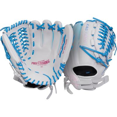 Easton Professional Collection Color Splash 2.0 Series 12" Infield/Pitcher Fastpich Glove - Right Hand Throw White/Blue