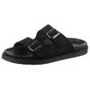 Pantolette VERBENAS "Capri Serraje", Herren, Gr. 45, schwarz, Leder, casual, Schuhe, Sommerschuh, Schlappen, Hausschuh, Urlaubschuh aus feinem Leder