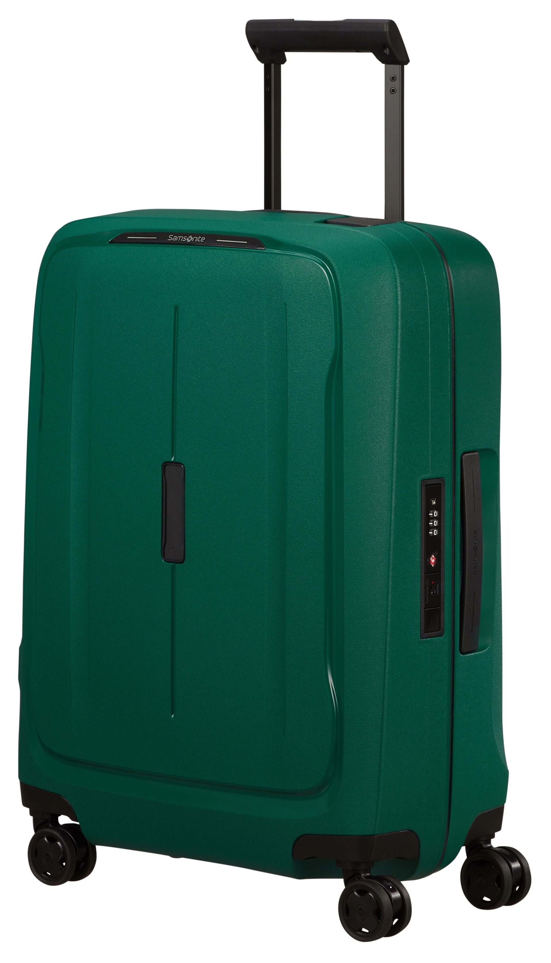 Hartschalen-Trolley SAMSONITE "ESSENS, verschiedene Größen und Farben", Gr. B/H/T: 40 x 55 x 20 39, grün (alpine grün), Polypropylen, Strukturmuster, Modisch, Koffer, Reisekoffer Hartschalenkoffer Koffer für Flugreisen TSA-Schloss Image