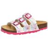 Pantolette LICO "Pantolette Bioline Flower Kids", Kinder, Gr. 33, weiß, Synthetik, Schuhe