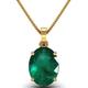 Arwacraft 11.50 Carat Certified Emerald Gemstone Gold Pendant/Locket For Women And Men-B0CTXH5PMRNAMZ