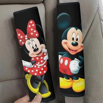 TEMU 1pair 2pcs & Mouse Seat Belt Protectors, Car Interior Accessories, Cute Car Seat Shoulder Strap Protectors, Multifunctional Strap Protectors, Suitable For Backpacks And Seat Belts. Image