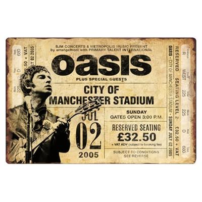 TEMU Vintage Concert Metal Wall Sign - Waterproof & Durable 8x12 Inch Decorative Plaque For Home, Bar, Cafe, Kitchen, Birthday Party - Manchester Stadium Design, Rock And Roll Decor Image