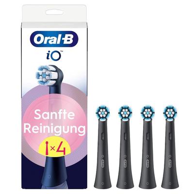 Oral-B - iO Sanfte Reinigung in Schwarz Elektrische Zahnbürsten 4 ct (42.79 € / 1 ct)