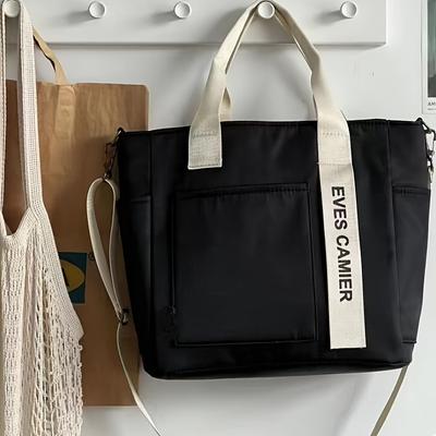 TEMU Casual Women's Shoulder Bag, Detachable Shoulder Strap - Zipper Closure - Multi-pocket - Large Capacity Women's Crossbody Bag, Suitable For , Travel, Shoppin Image