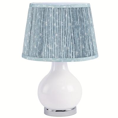 TEMU Small Pleated Jade Glass Table Lamp, Nightstand Bedside Lamp, Bedroom Home Office Decorative Modern Lamp Without Bulb (yellow) Image