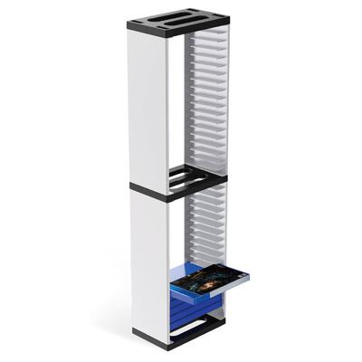 TEMU Universal Game Stand And Video Game Storage Organizer ( Black) With 36 Cd Storage Disk Towers, Compatible With Ps4, Ps5, X/ S, And Ns Game Disks.